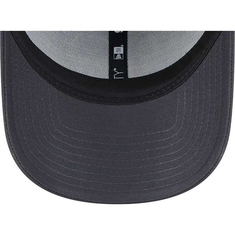 lippikset-kaareva-harmaa-saadettava-nauha-9forty-metallic-new-york-yankees-mlb-new-era