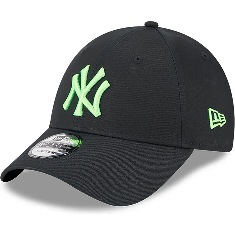 lippikset-kaareva-musta-saadettava-nauha-9forty-neon-new-york-yankees-mlb-new-era
