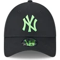 lippikset-kaareva-musta-saadettava-nauha-9forty-neon-new-york-yankees-mlb-new-era