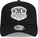 lippikset-kaareva-musta-snapback-a-frame-patch-new-york-yankees-mlb-new-era