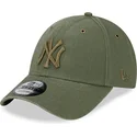 lippikset-kaareva-vihrea-saadettava-nauha-9forty-washed-canvas-new-york-yankees-mlb-new-era