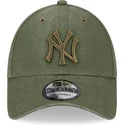 lippikset-kaareva-vihrea-saadettava-nauha-9forty-washed-canvas-new-york-yankees-mlb-new-era