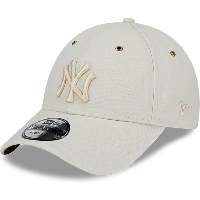 lippikset-kaareva-beige-saadettava-nauha-9forty-washed-canvas-new-york-yankees-mlb-new-era