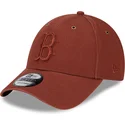 lippikset-kaareva-ruskea-saadettava-nauha-9forty-washed-canvas-boston-red-sox-mlb-new-era