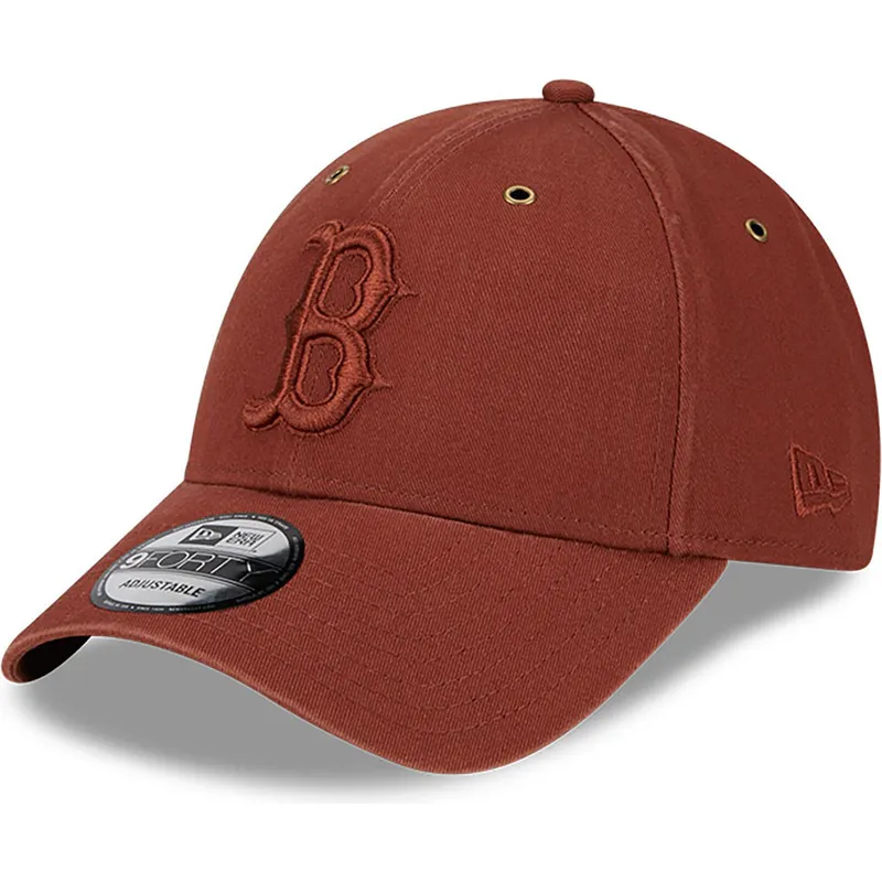 lippikset-kaareva-ruskea-saadettava-nauha-9forty-washed-canvas-boston-red-sox-mlb-new-era