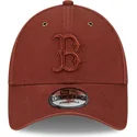 lippikset-kaareva-ruskea-saadettava-nauha-9forty-washed-canvas-boston-red-sox-mlb-new-era