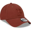 lippikset-kaareva-ruskea-saadettava-nauha-9forty-washed-canvas-boston-red-sox-mlb-new-era