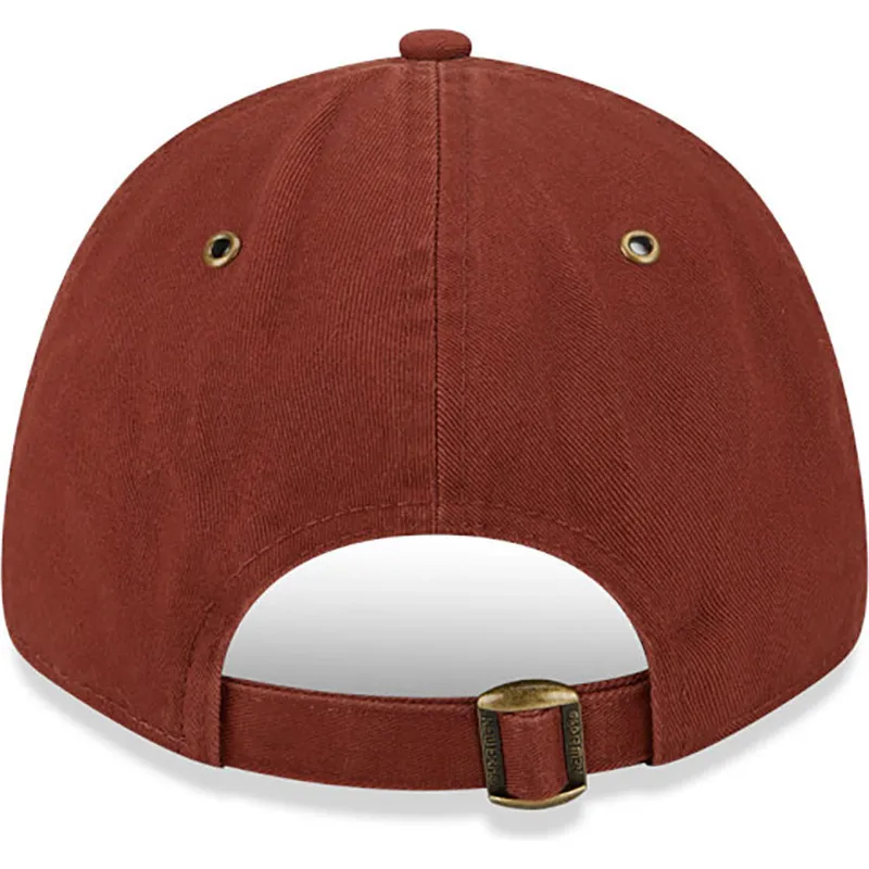 lippikset-kaareva-ruskea-saadettava-nauha-9forty-washed-canvas-boston-red-sox-mlb-new-era