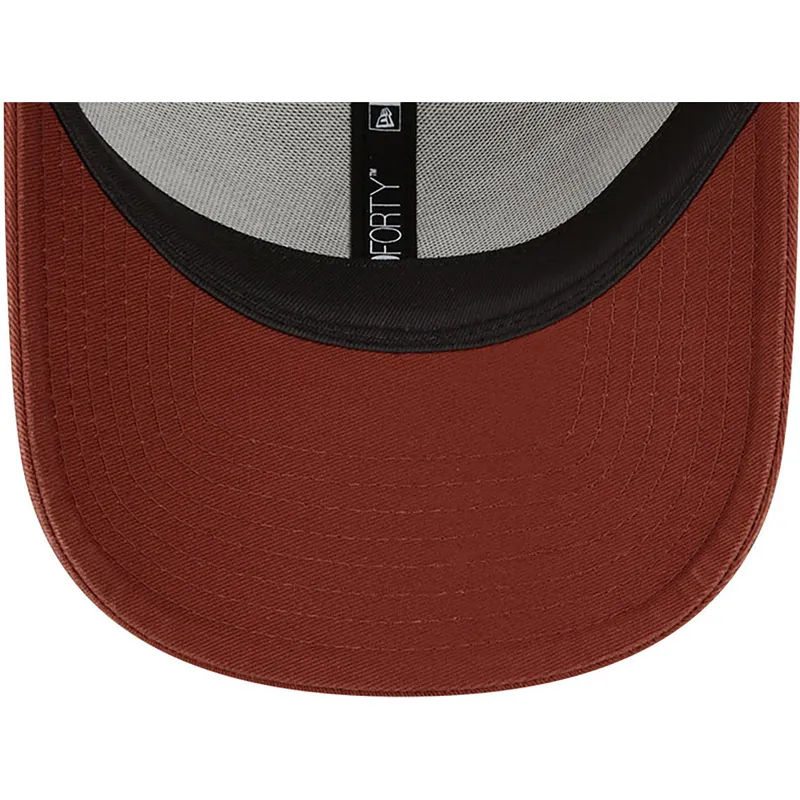 lippikset-kaareva-ruskea-saadettava-nauha-9forty-washed-canvas-boston-red-sox-mlb-new-era