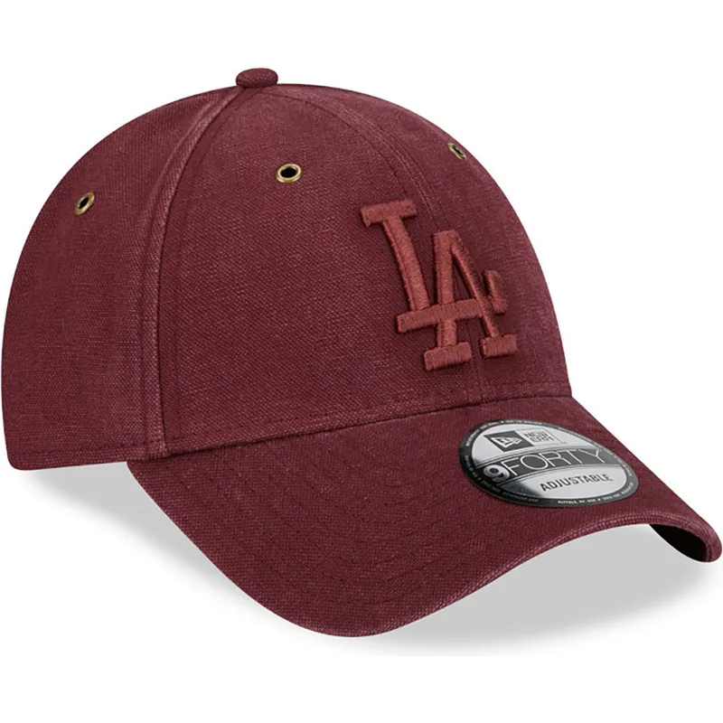 lippikset-kaareva-punainen-saadettava-nauha-9forty-washed-canvas-los-angeles-dodgers-mlb-new-era
