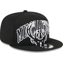 lippikset-littea-musta-snapback-9fifty-tip-off-2023-milwaukee-bucks-nba-new-era