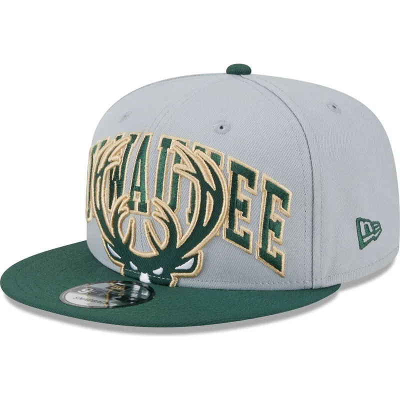 lippikset-littea-harmaa-snapback-9fifty-tip-off-2023-milwaukee-bucks-nba-new-era
