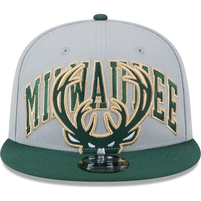 lippikset-littea-harmaa-snapback-9fifty-tip-off-2023-milwaukee-bucks-nba-new-era