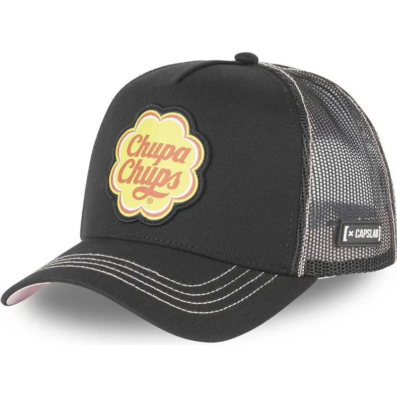 lippikset-kaareva-rekka-musta-snapback-cc9-chupa-chups-capslab lippikset-kaareva-rekka-musta-snapback-cc9-chupa-chups-capslab