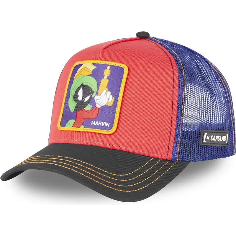 lippikset-kaareva-rekka-punainen-snapback-loo7-ma2-marvin-marsilainen-looney-tunes-capslab