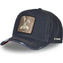 lippikset-kaareva-laivastonsininen-snapback-denim-loo8-coy1-kojootti-looney-tunes-capslab