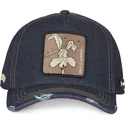 lippikset-kaareva-laivastonsininen-snapback-denim-loo8-coy1-kojootti-looney-tunes-capslab