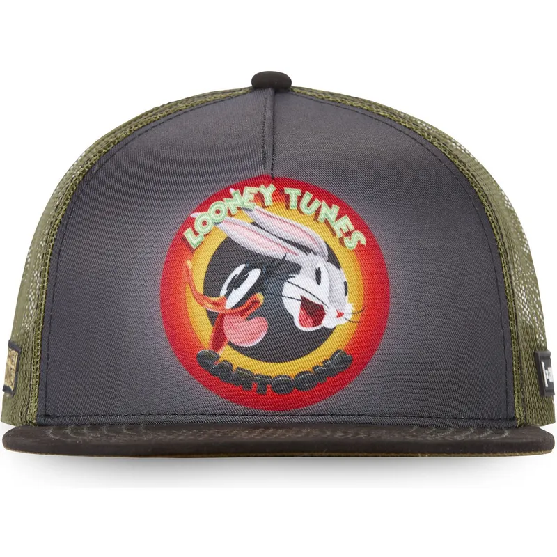 lippikset-littea-rekka-harmaa-snapback-loo8-rin-bugs-bunny-ja-akku-ankka-looney-tunes-capslab