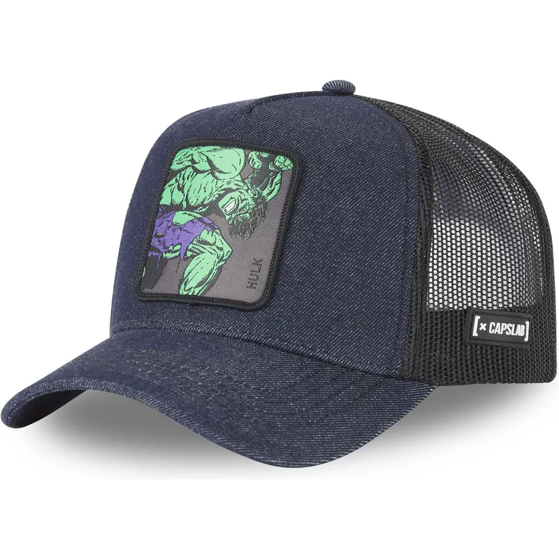 lippikset-kaareva-rekka-laivastonsininen-snapback-denim-mar6-hul1-hulk-marvel-comics-capslab