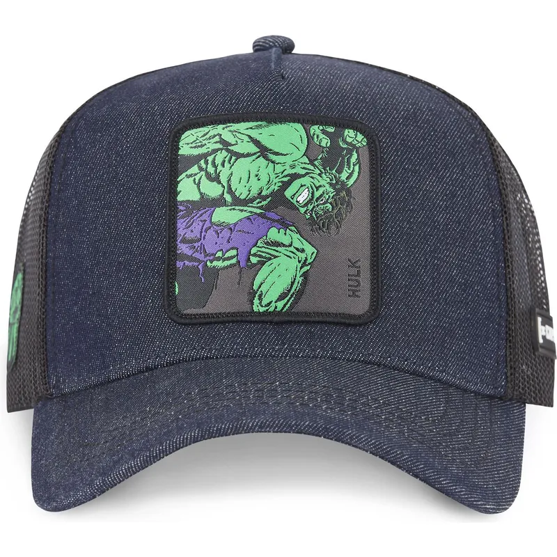 lippikset-kaareva-rekka-laivastonsininen-snapback-denim-mar6-hul1-hulk-marvel-comics-capslab
