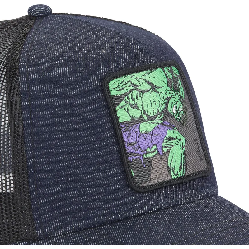 lippikset-kaareva-rekka-laivastonsininen-snapback-denim-mar6-hul1-hulk-marvel-comics-capslab