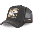 lippikset-kaareva-rekka-musta-snapback-denim-loo8-coy2-kojootti-looney-tunes-capslab
