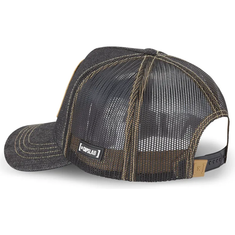 lippikset-kaareva-rekka-musta-snapback-denim-loo8-coy2-kojootti-looney-tunes-capslab