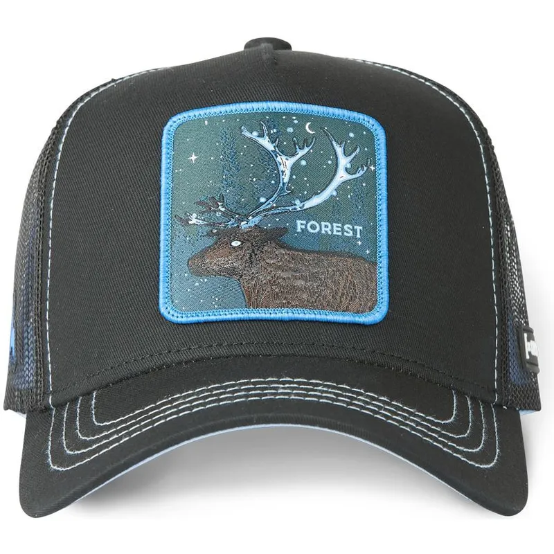 lippikset-kaareva-rekka-musta-snapback-forest-cas2-for1-peura-pedot-capslab