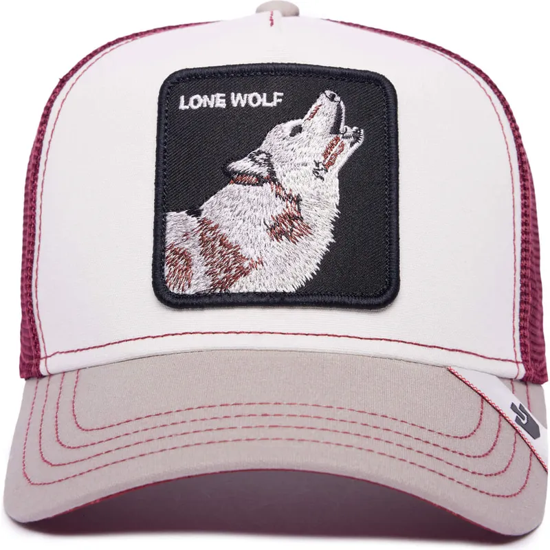 lippikset-kaareva-rekka-valkoinen-snapback-lone-wolf-mv-howler-the-farm-mvp-the-farm-goorin-bros