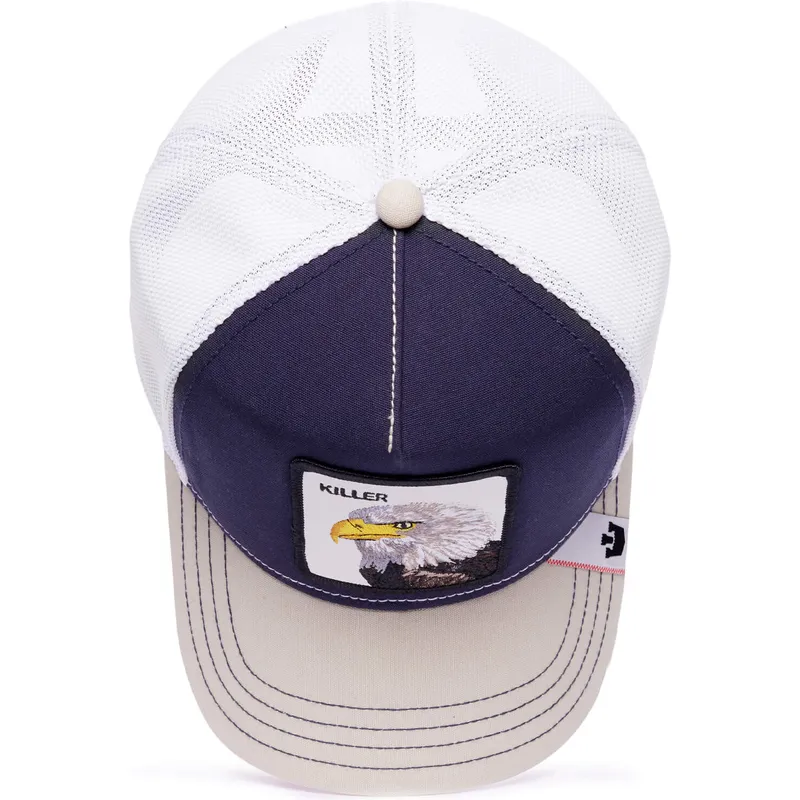 lippikset-kaareva-rekka-laivastonsininen-snapback-killer-mv-predator-the-farm-mvp-the-farm-goorin-bros