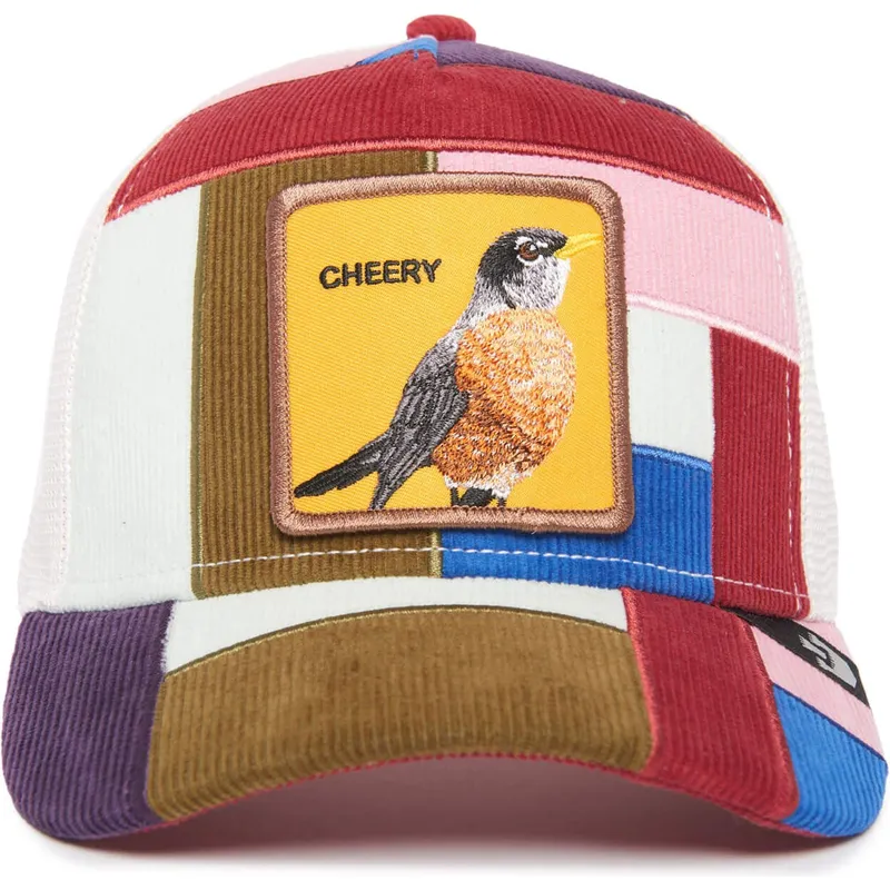lippikset-kaareva-rekka-monivarinen-snapback-cheery-right-side-of-the-bed-the-farm-patchwork-the-farm-goorin-bros