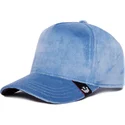 lippikset-kaareva-rekka-sininen-snapback-velour-blank-the-farm-goorin-bros