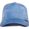 lippikset-kaareva-rekka-sininen-snapback-velour-blank-the-farm-goorin-bros