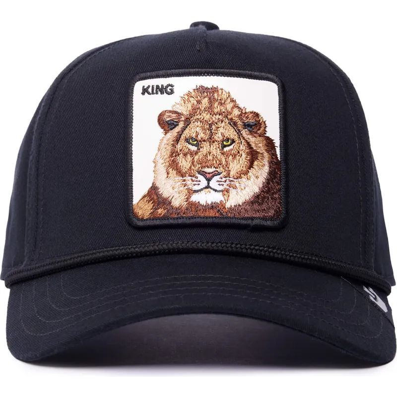 lippikset-kaareva-musta-snapback-king-100-the-farm-all-over-canvas-the-farm-goorin-bros