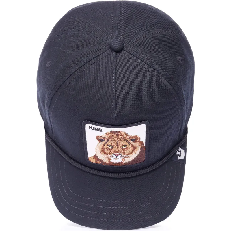 lippikset-kaareva-musta-snapback-king-100-the-farm-all-over-canvas-the-farm-goorin-bros