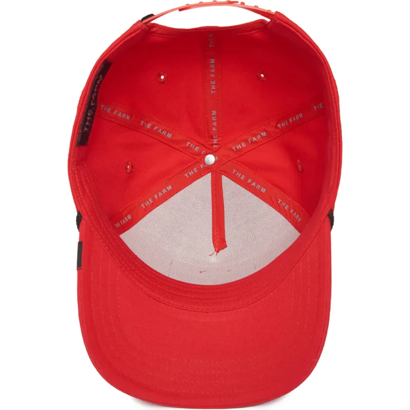 lippikset-kaareva-punainen-snapback-panther-100-the-farm-all-over-canvas-the-farm-goorin-bros