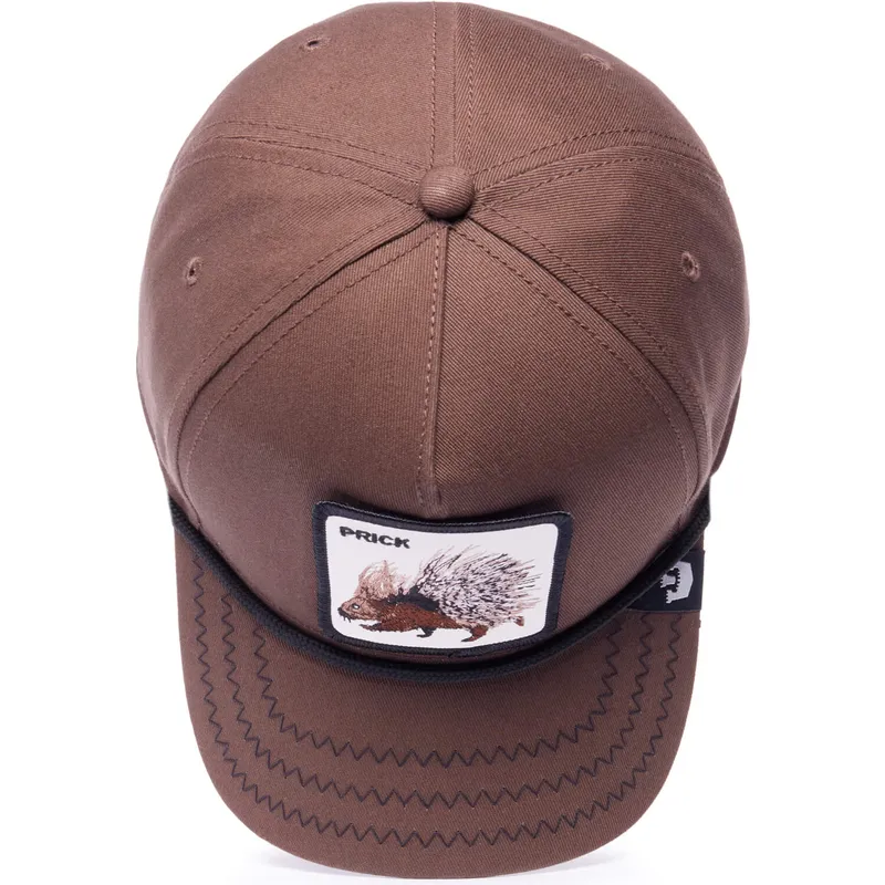 lippikset-kaareva-ruskea-snapback-prick-porcupine-100-the-farm-all-over-canvas-the-farm-goorin-bros