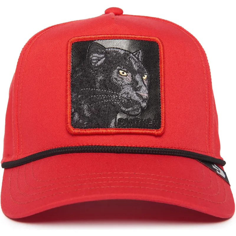 lippikset-kaareva-punainen-snapback-panther-100-the-farm-all-over-canvas-the-farm-goorin-bros