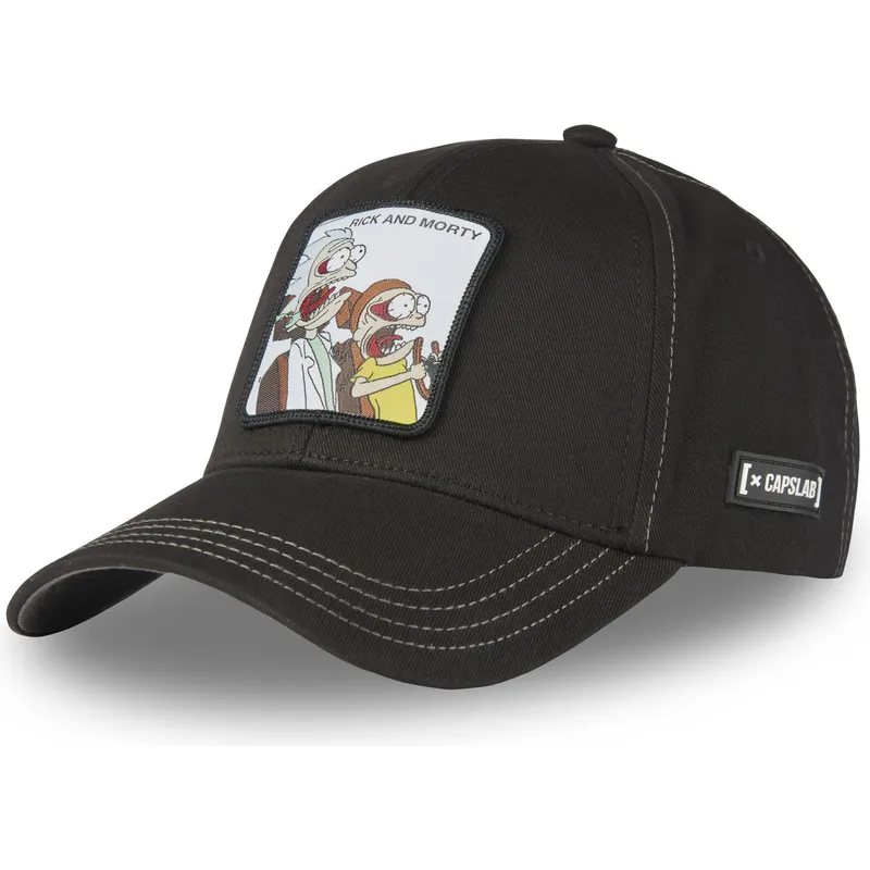 lippikset-kaareva-musta-snapback-ra1-rick-ja-morty-capslab