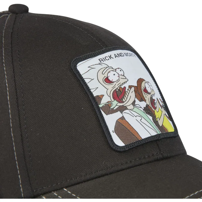 lippikset-kaareva-musta-snapback-ra1-rick-ja-morty-capslab