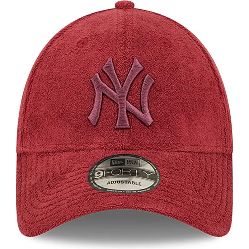 lippikset-kaareva-punainen-saadettava-nauha-9forty-towelling-new-york-yankees-mlb-new-era