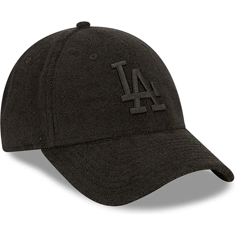 lippikset-kaareva-musta-saadettava-nauha-9forty-towelling-los-angeles-dodgers-mlb-new-era