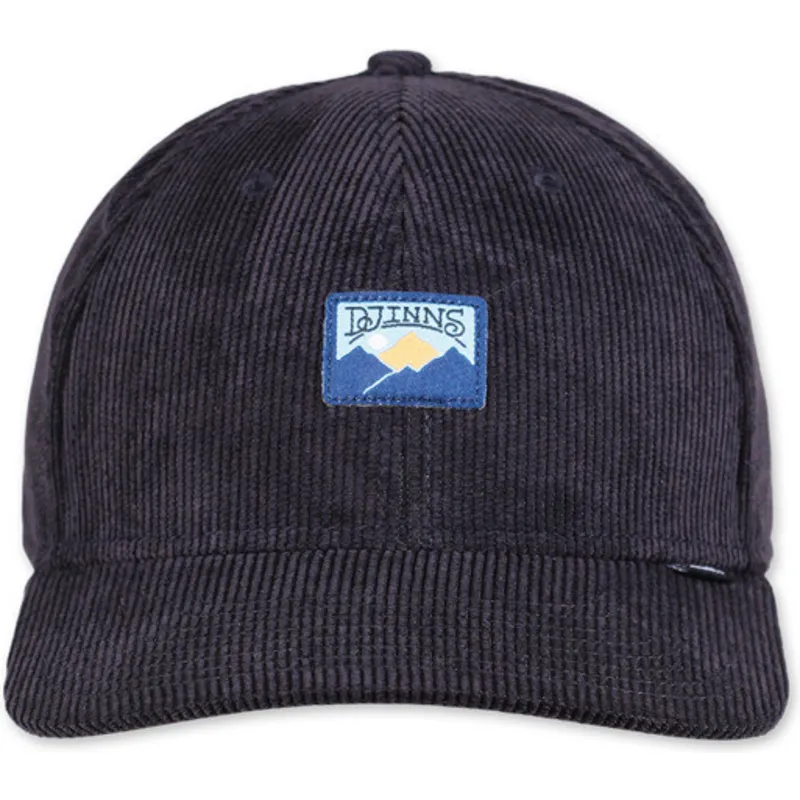 lippikset-kaareva-musta-snapback-cord-mountains-truefit-djinns
