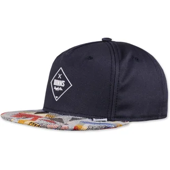 Cap litteä navy blue snapback Djinns