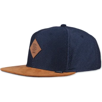 Lippikset litteä laivastonsininen snapback Honey Knit Djinns