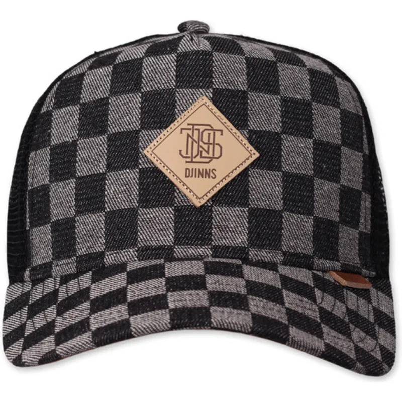 lippikset-kaareva-rekka-musta-snapback-hft-denim-check-djinns