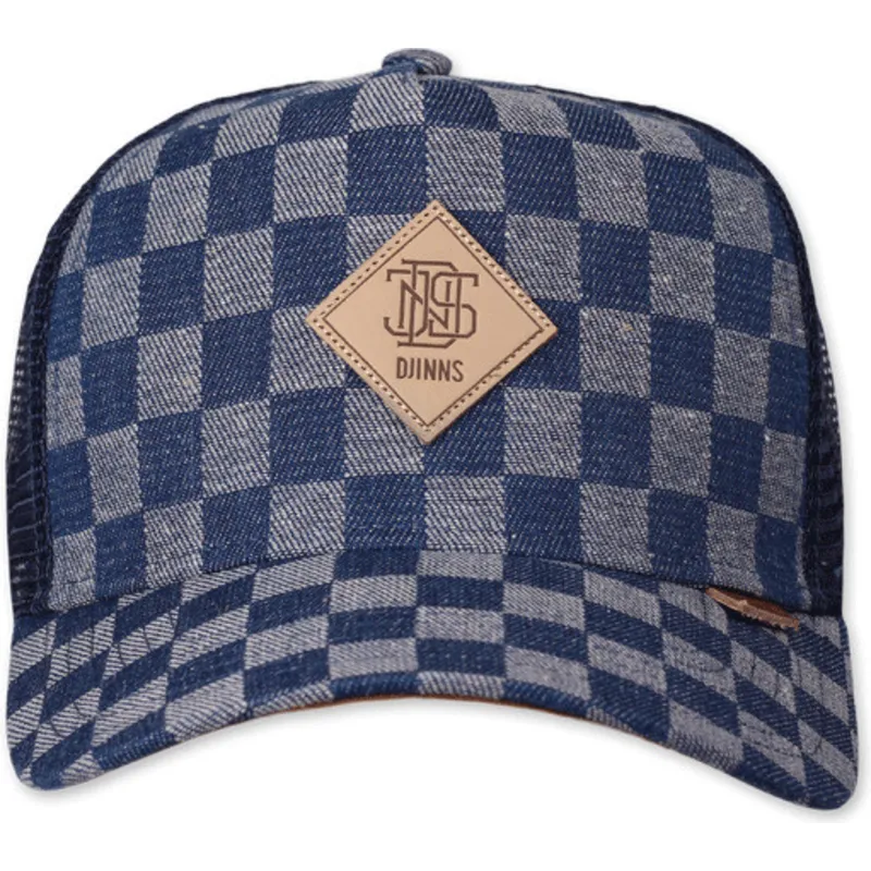 lippikset-kaareva-rekka-sininen-snapback-hft-denim-check-djinns