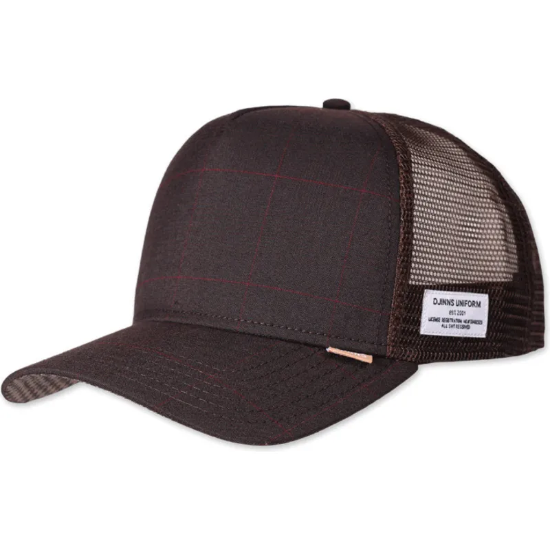 lippikset-kaareva-rekka-ruskea-snapback-hft-glencheck-djinns lippikset-kaareva-rekka-ruskea-snapback-hft-glencheck-djinns