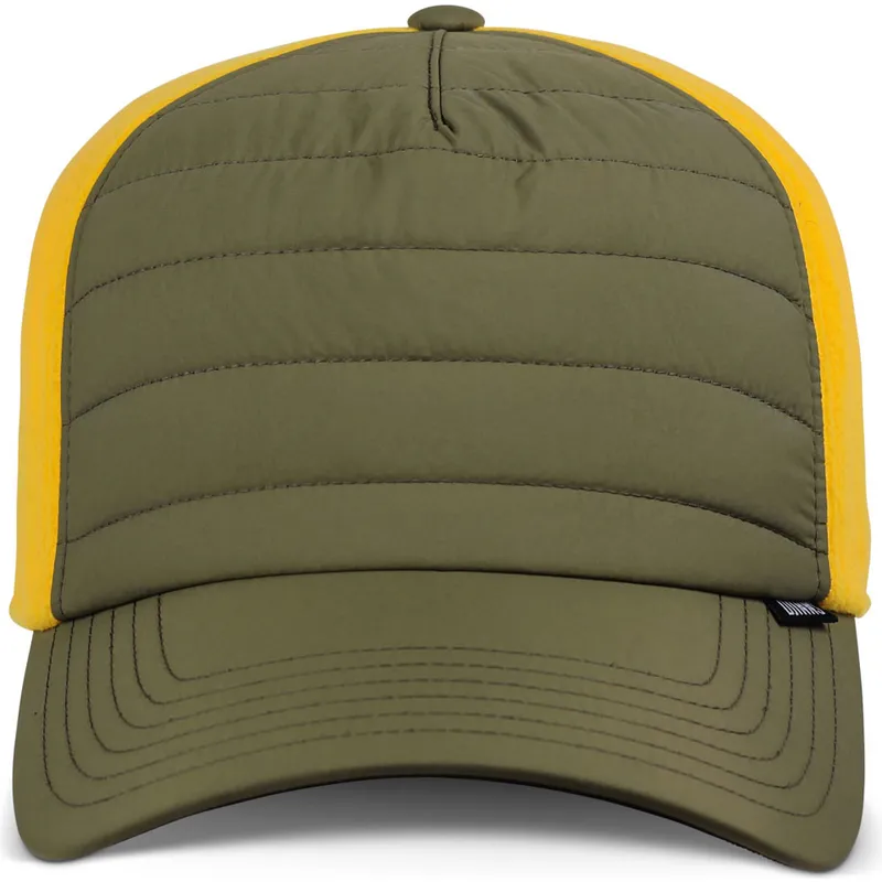 lippikset-kaareva-vihrea-snapback-hft-puffy-nylon-djinns