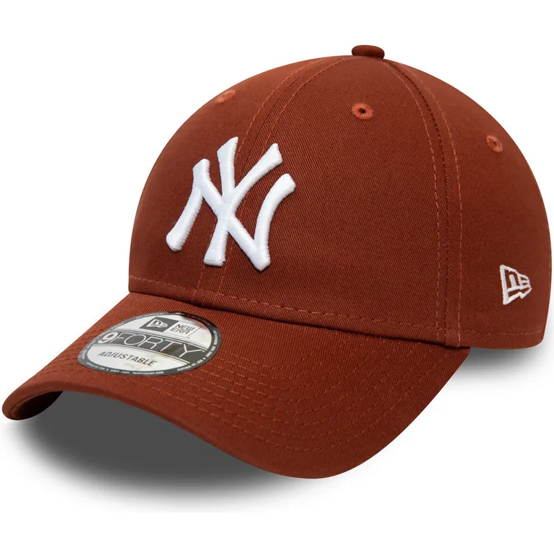 lippikset-kaareva-ruskea-saadettava-nauha-9forty-league-essential-new-york-yankees-mlb-new-era